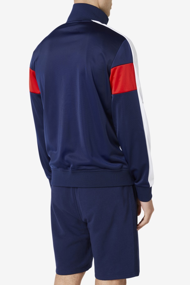 Assembly Track Jacket Navy/White/Red Fila UK