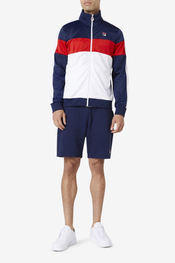 Assembly Track Jacket Navy/White/Red Fila UK