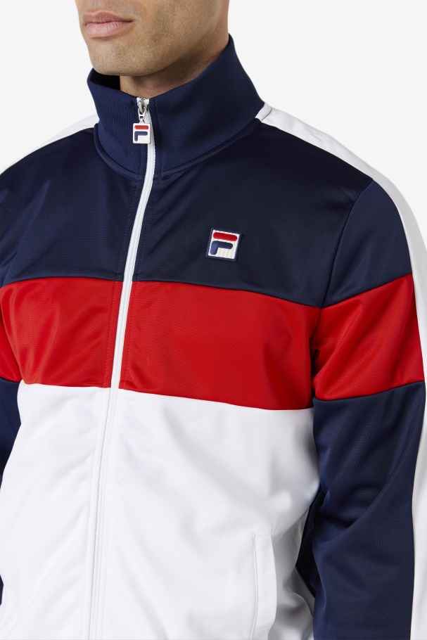 Assembly Track Jacket Navy/White/Red Fila UK