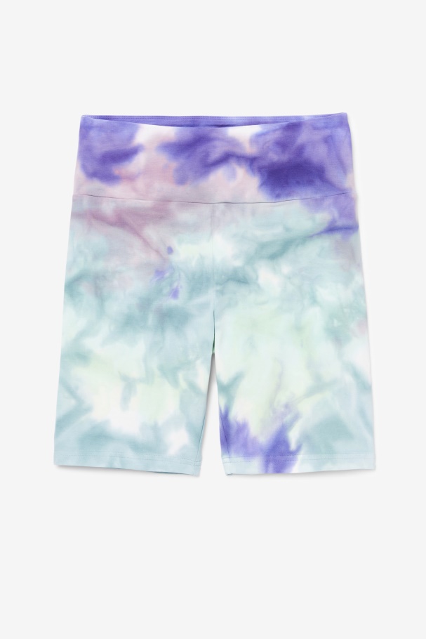 Aruba Blue Tie Dye Taima Tie Dye Bike Short Fila UK