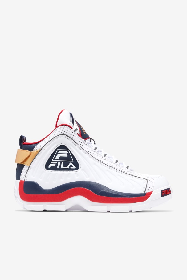 Men's Grant Hill 2 Game Break White/Blues/Red Fila UK