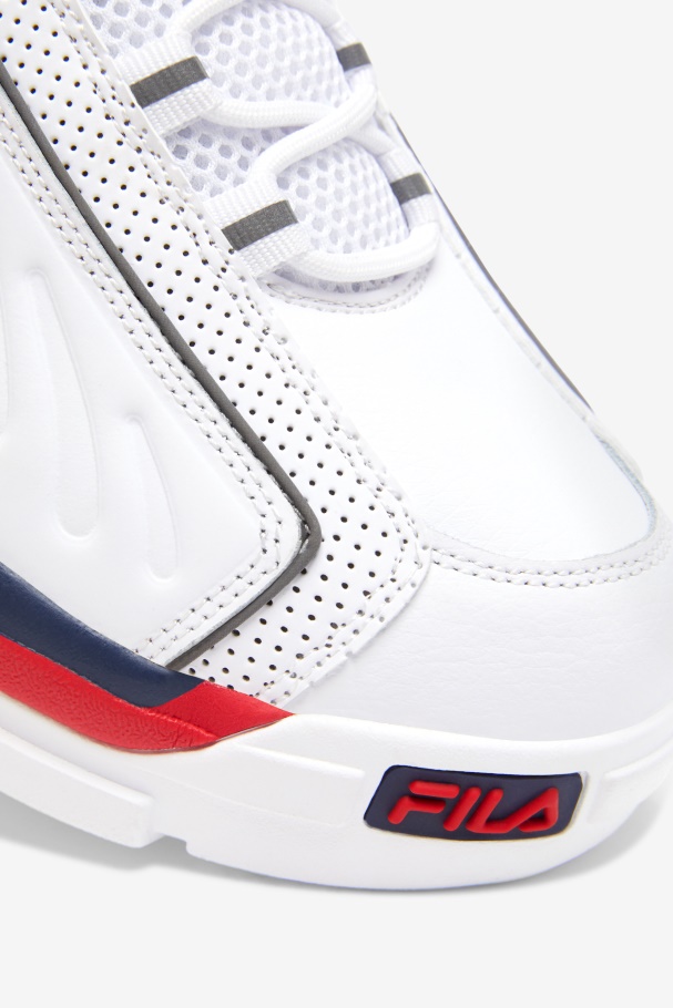 Men\'s Grant Hill 2 Game Break White/Blues/Red Fila UK