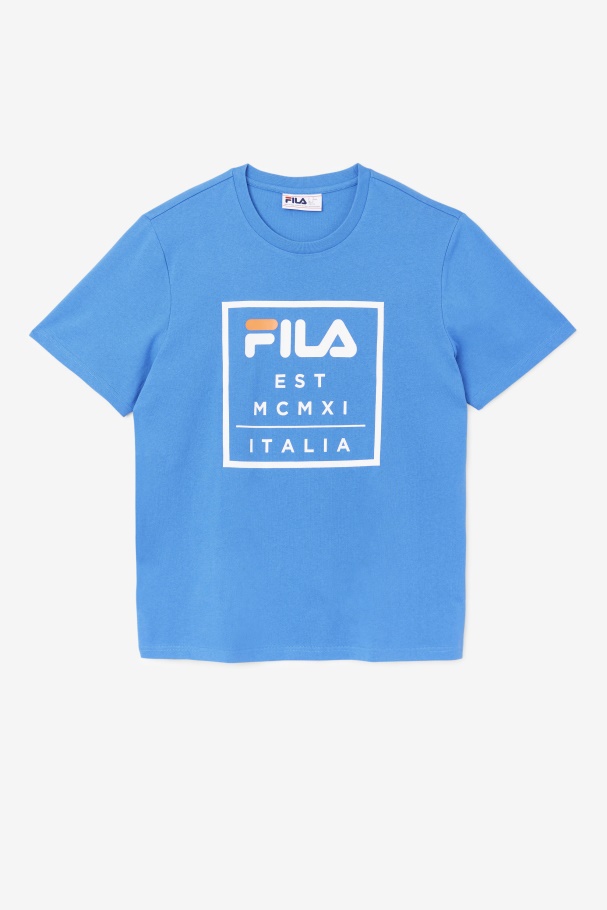 Strong Blue Fila UK Tenez Tee