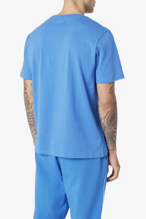 Strong Blue Fila UK Tenez Tee