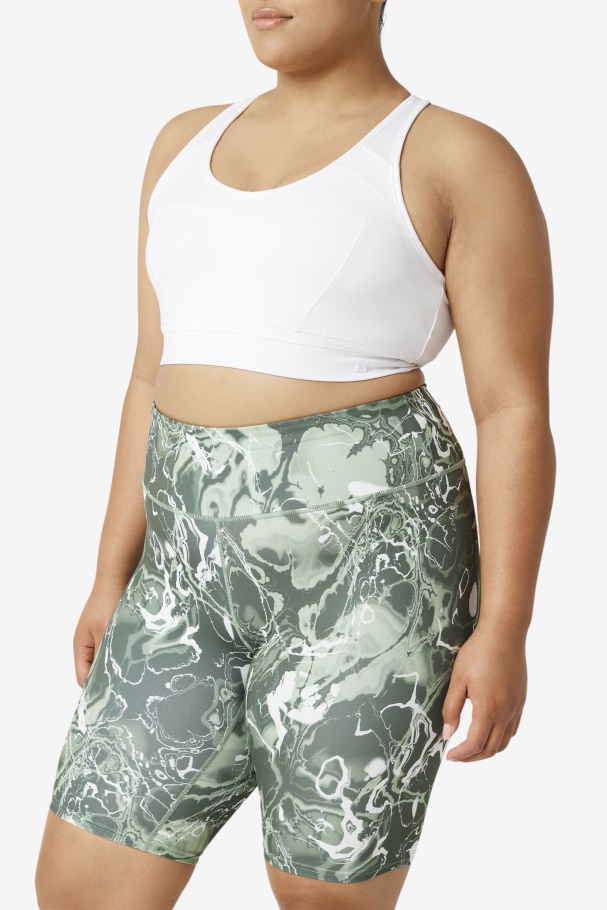 Fila UK White Uplift Racerback Sports Bra