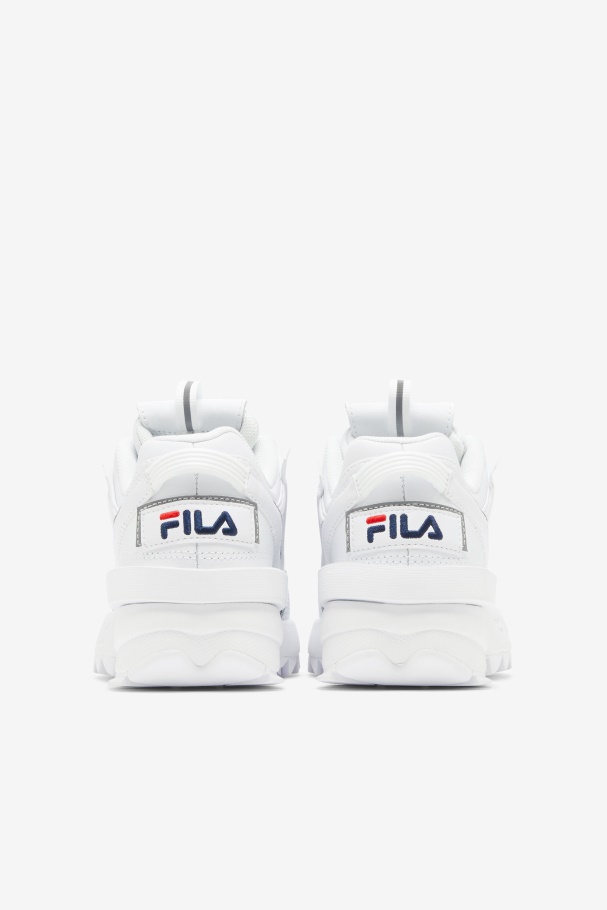 Big Kids\' Disruptor 2 EXP White/Navy/Red Fila UK