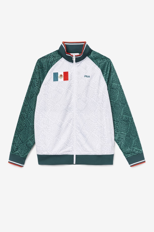 June Bug/White/Fiery Red Fila UK Mexico Track Jacket