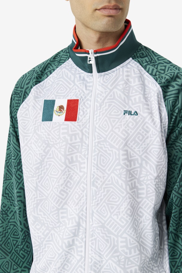 June Bug/White/Fiery Red Fila UK Mexico Track Jacket