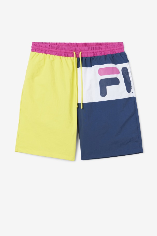 Yellow/Navy/White Cosire Swim Short Fila UK