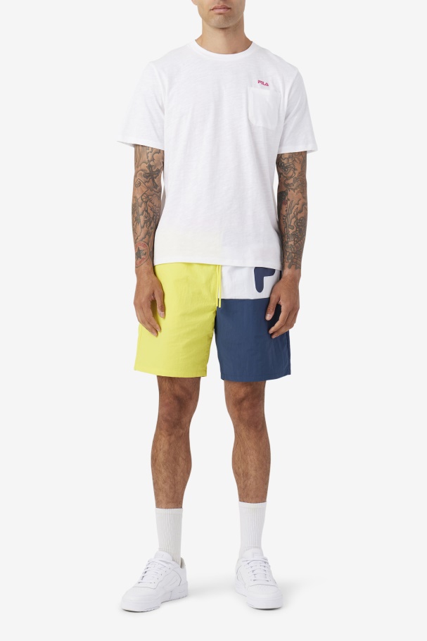 Yellow/Navy/White Cosire Swim Short Fila UK