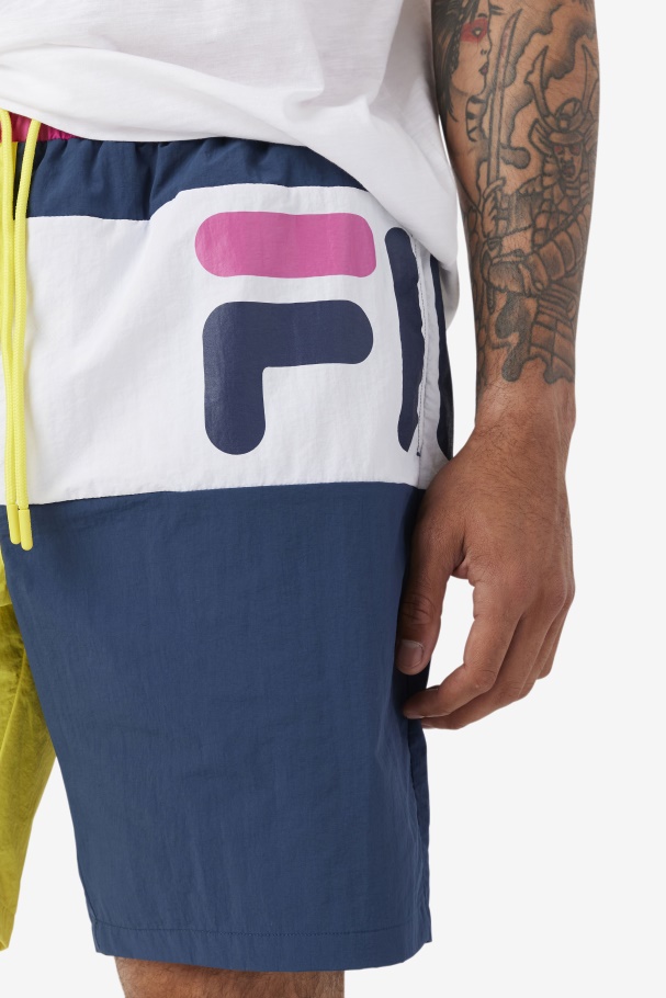 Yellow/Navy/White Cosire Swim Short Fila UK