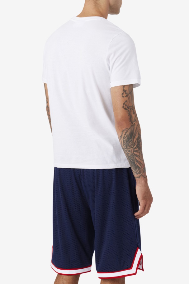 White/Navy/Red Nomi Tee Fila UK