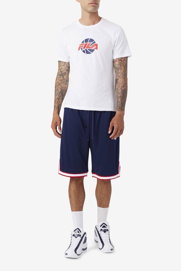 White/Navy/Red Nomi Tee Fila UK