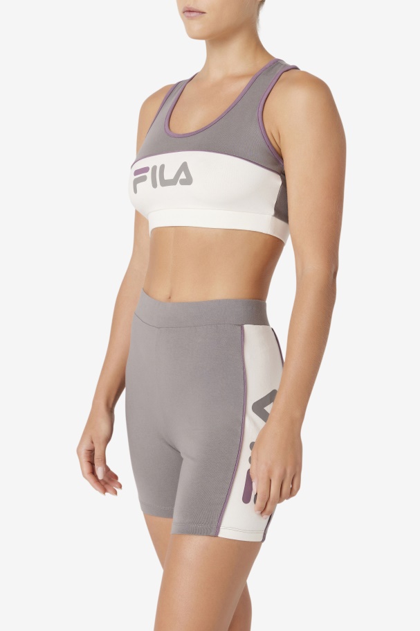 Brushed Nickel Fila UK Kairi Bra Top