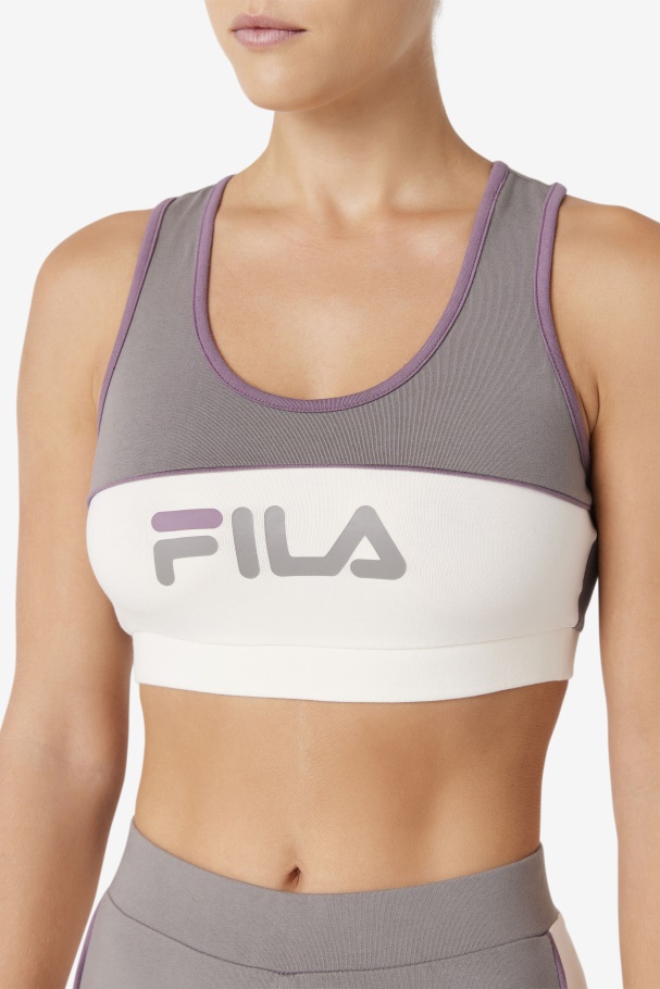 Brushed Nickel Fila UK Kairi Bra Top