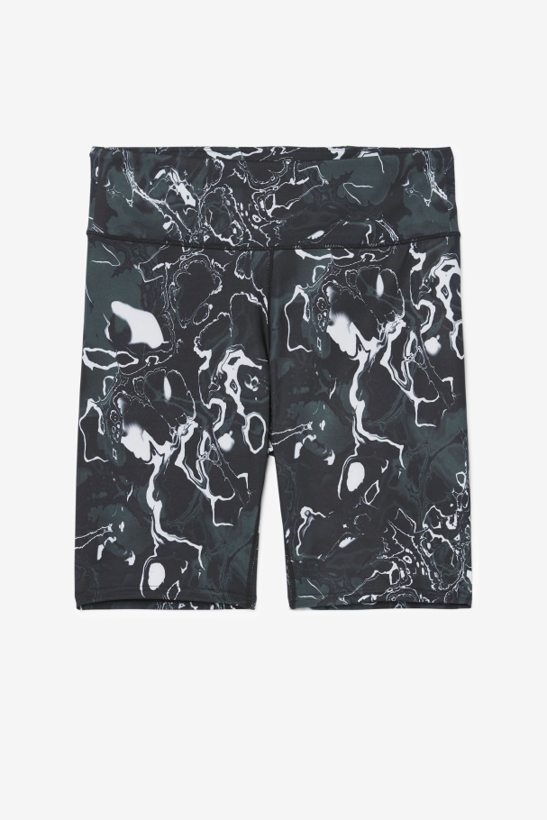 Black Marble Fila UK Forza 8" Bike Short