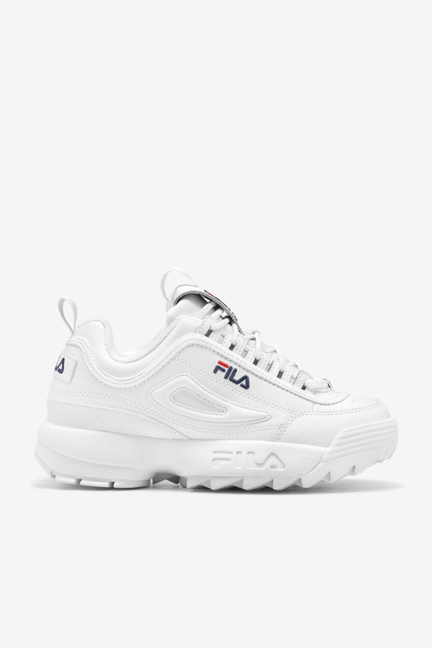 Fila UK White/Navy/Red Men's Disruptor 2 Premium