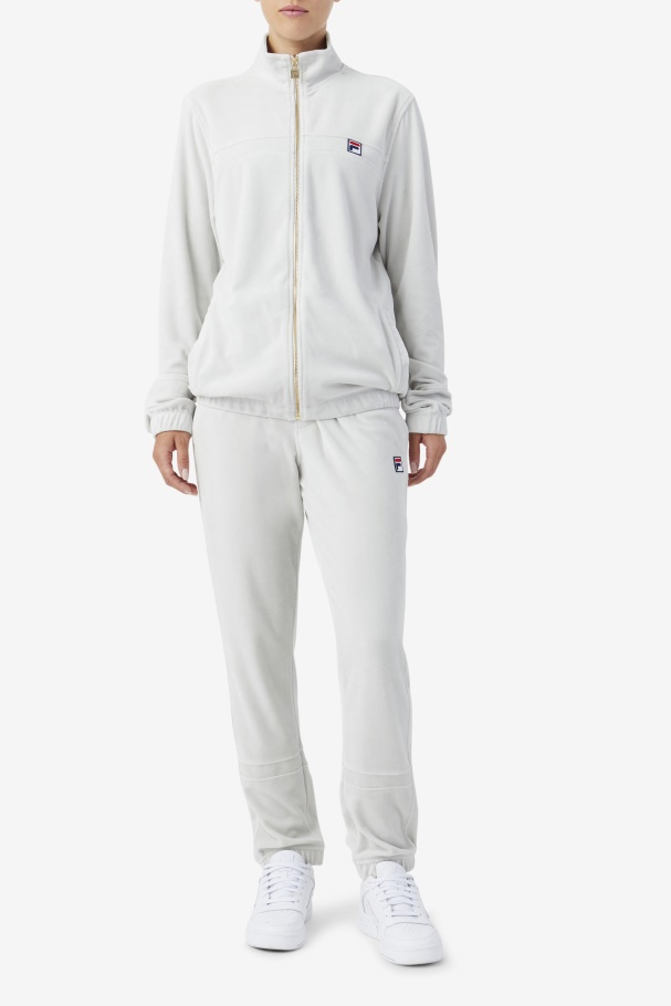 Dawn Blue Fila UK Ravid Velour Pant