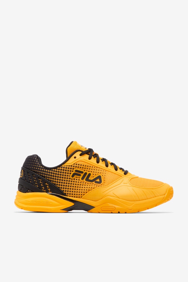 Citrus/Black Fila UK Men's Volley Zone