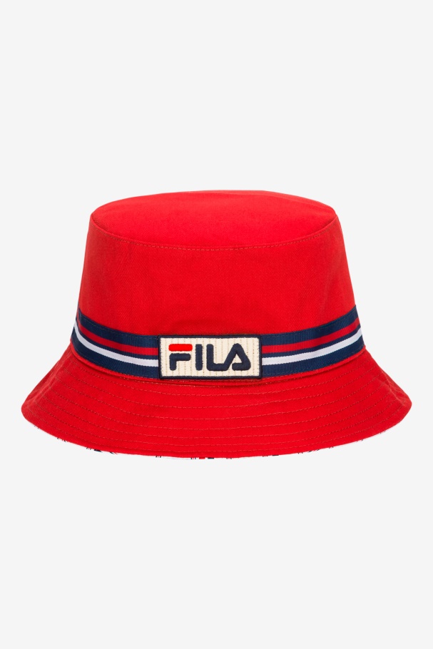 Fila UK reversible bucket hat Red