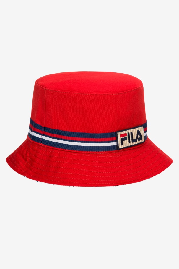 Fila UK reversible bucket hat Red