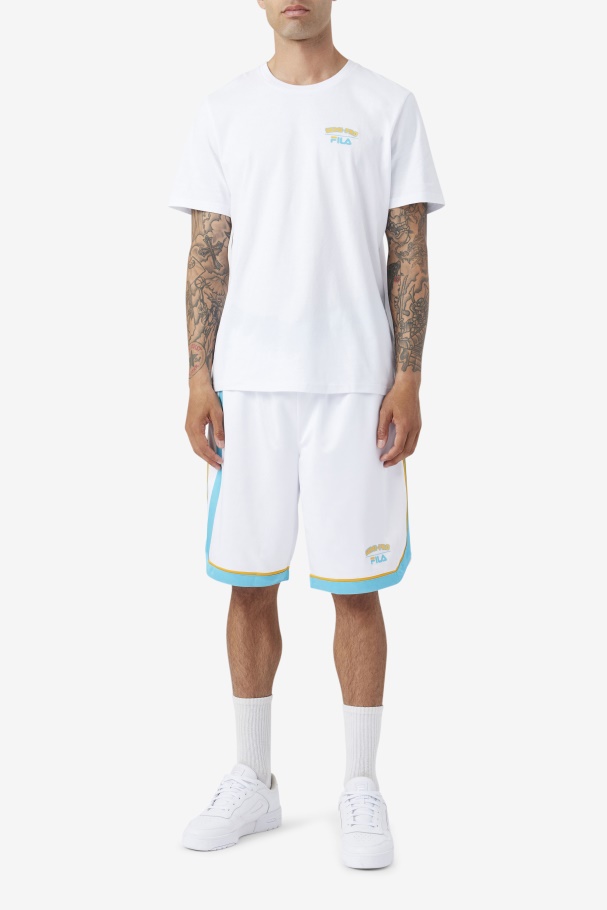 White Semi-Pro Moon Tee Fila UK