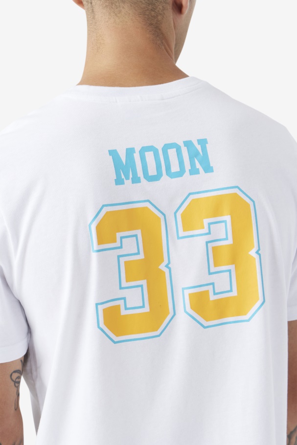 White Semi-Pro Moon Tee Fila UK