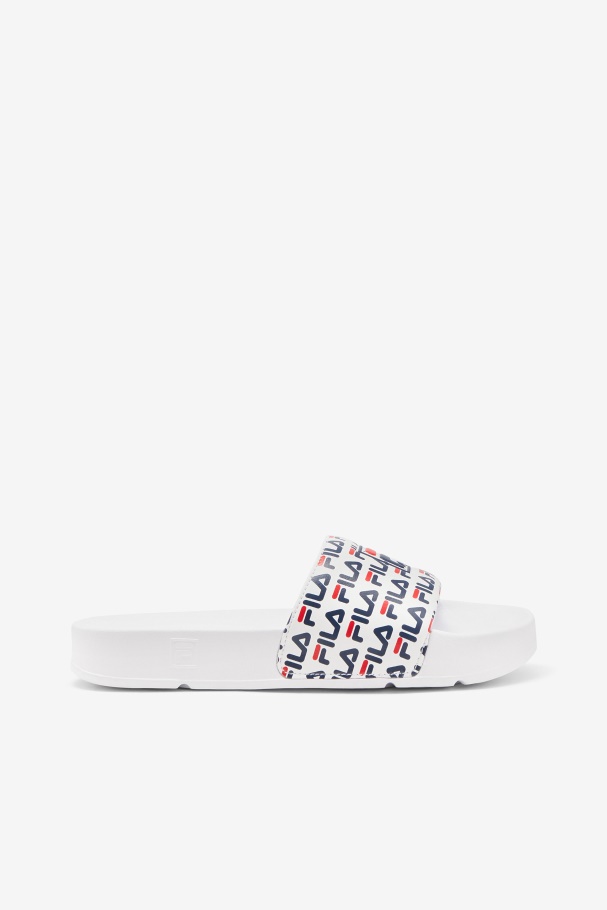 White/Navy/Red Fila UK woMen's drifter mood 2