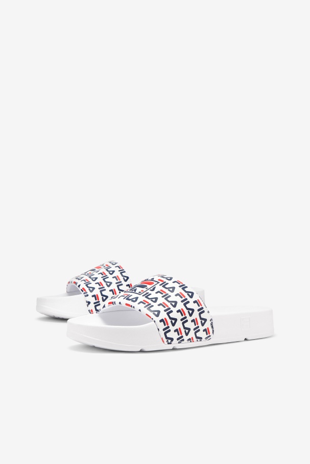 White/Navy/Red Fila UK woMen\'s drifter mood 2