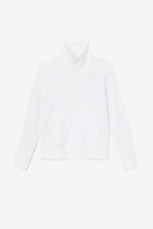 Fila UK White Fi-Lux Half Zip