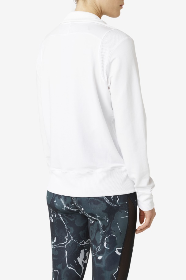 Fila UK White Fi-Lux Half Zip