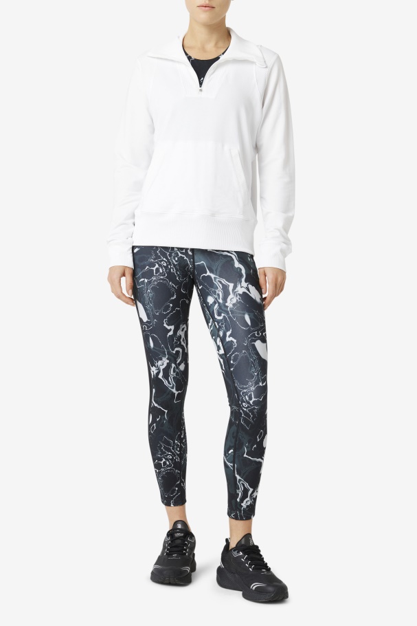 Fila UK White Fi-Lux Half Zip