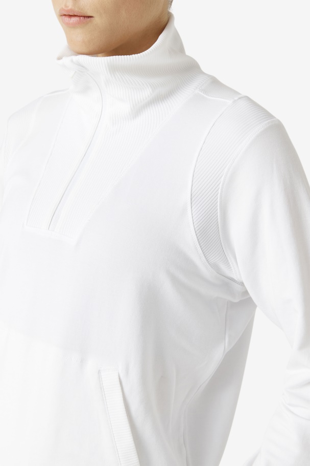 Fila UK White Fi-Lux Half Zip