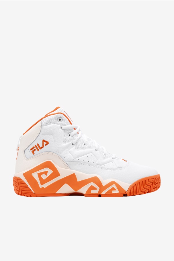 White/Mandarin Red/Gardenia Men\'s MB Fila UK