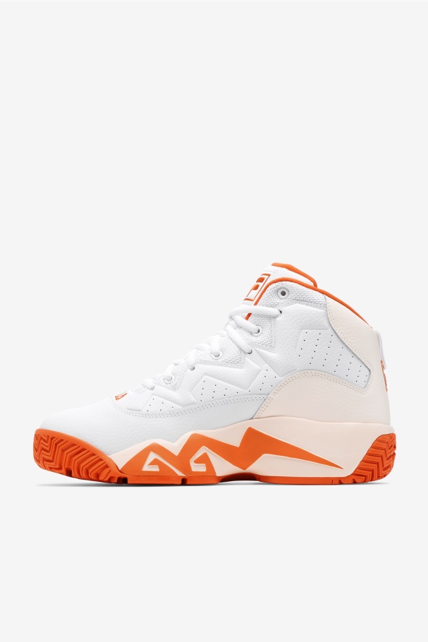 White/Mandarin Red/Gardenia Men\'s MB Fila UK