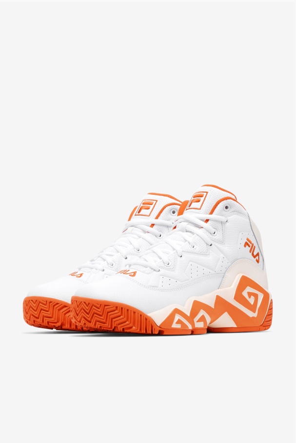 White/Mandarin Red/Gardenia Men\'s MB Fila UK