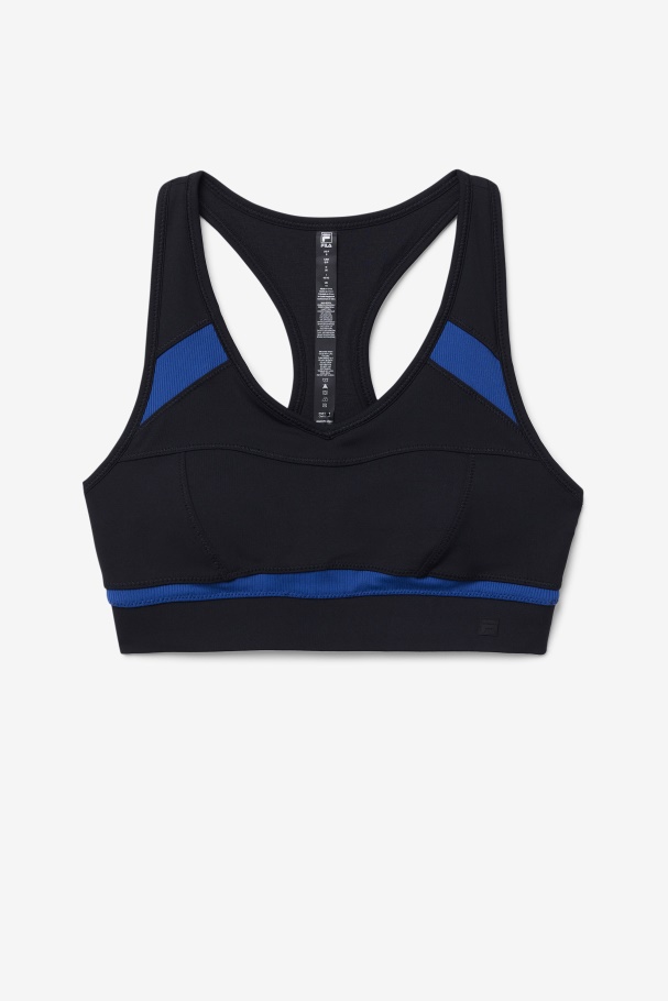 Uplift Racerback Sports Bra Black/Npny Fila UK