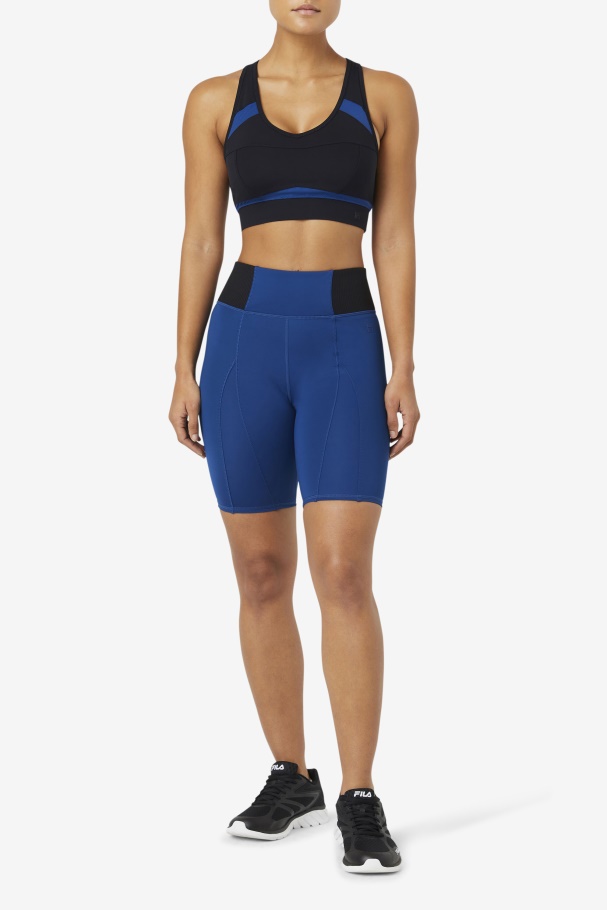 Uplift Racerback Sports Bra Black/Npny Fila UK