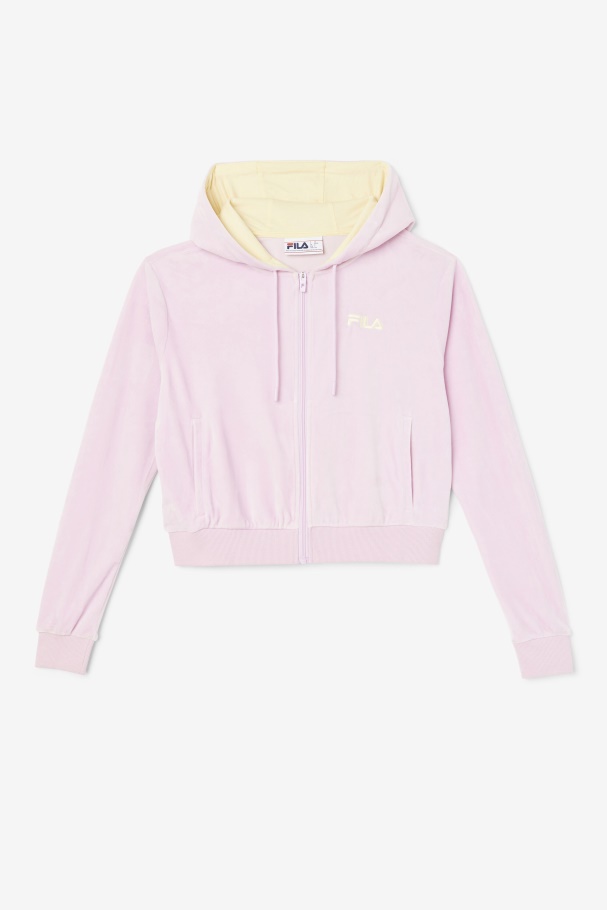 Orchid Zura Velour Jacket Fila UK