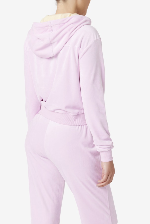 Orchid Zura Velour Jacket Fila UK
