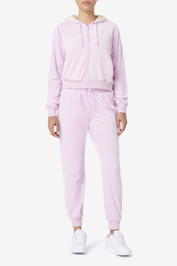 Orchid Zura Velour Jacket Fila UK