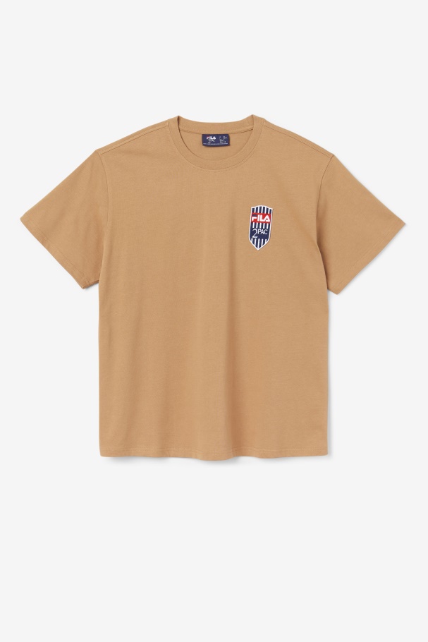 Fila UK 2Pac Patch Tee Tobacco Brown