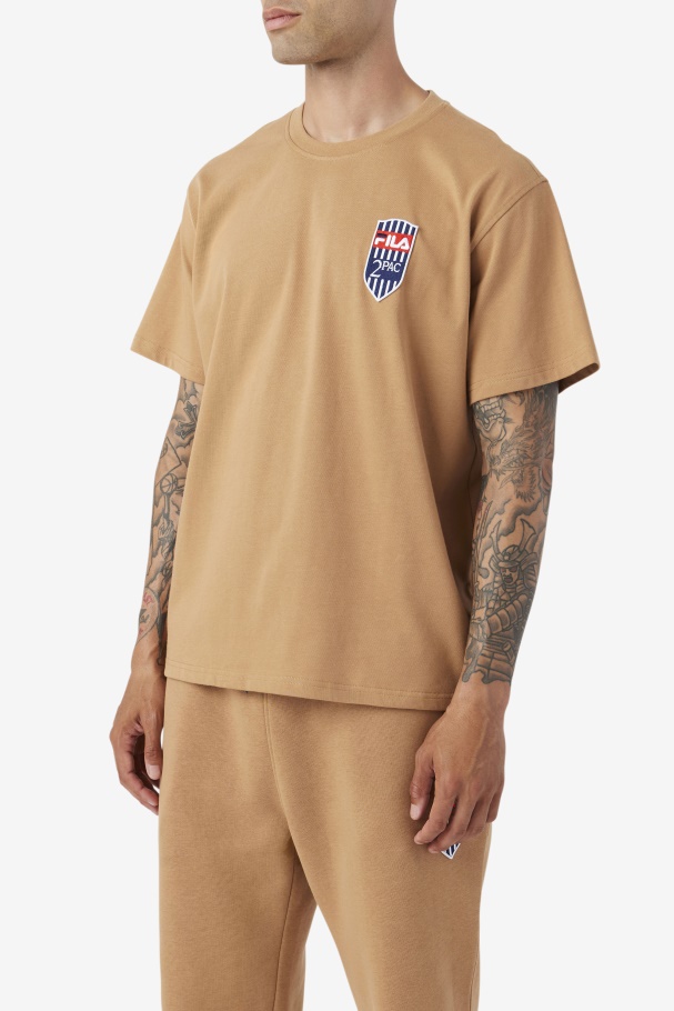 Fila UK 2Pac Patch Tee Tobacco Brown