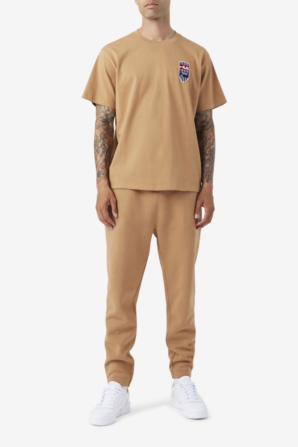 Fila UK 2Pac Patch Tee Tobacco Brown