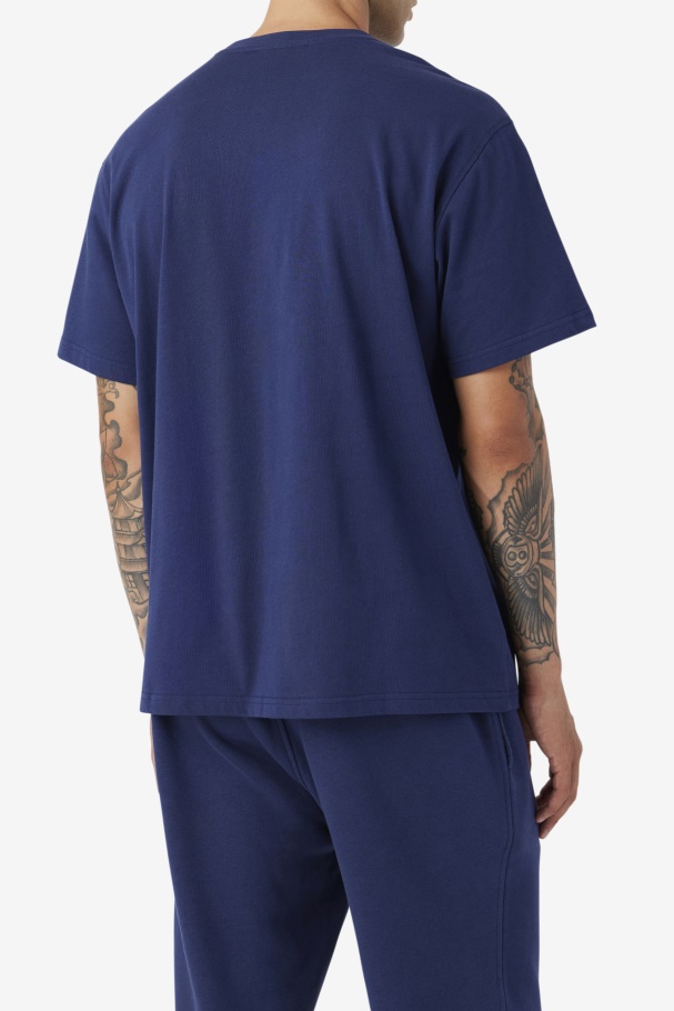 2Pac Patch Tee Navy Fila UK