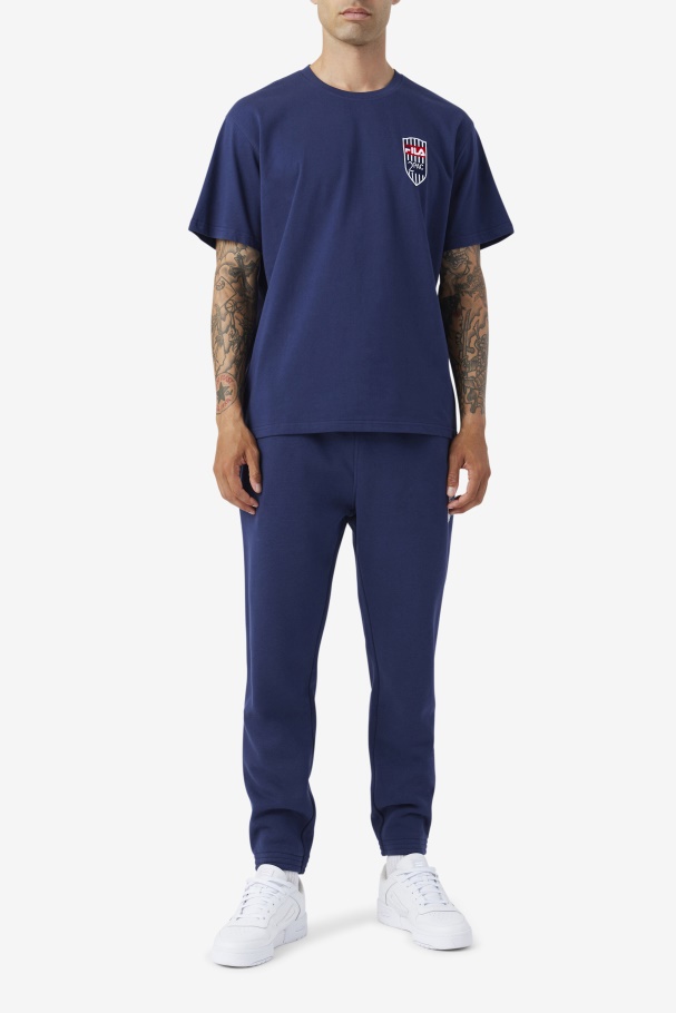2Pac Patch Tee Navy Fila UK