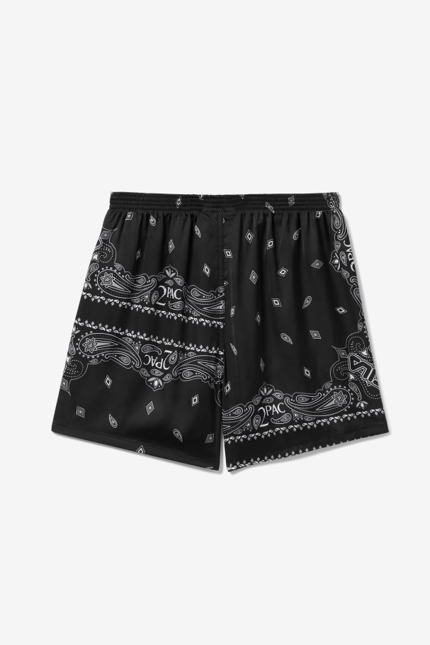 Black/White Fila UK 2Pac Bandana Print Boxer