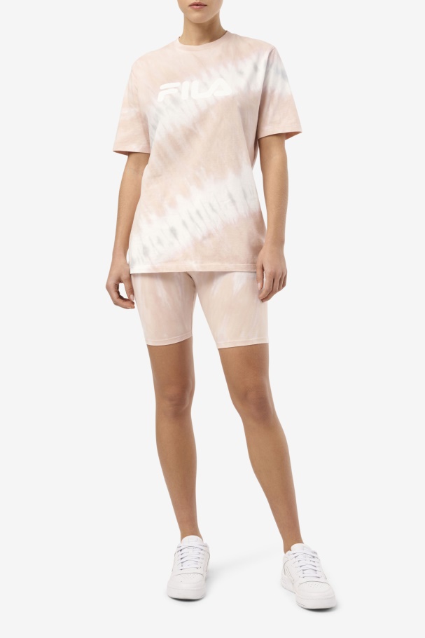 Fila UK Gardenia/White/Belgian Block Taima Tie Dye Bike Short
