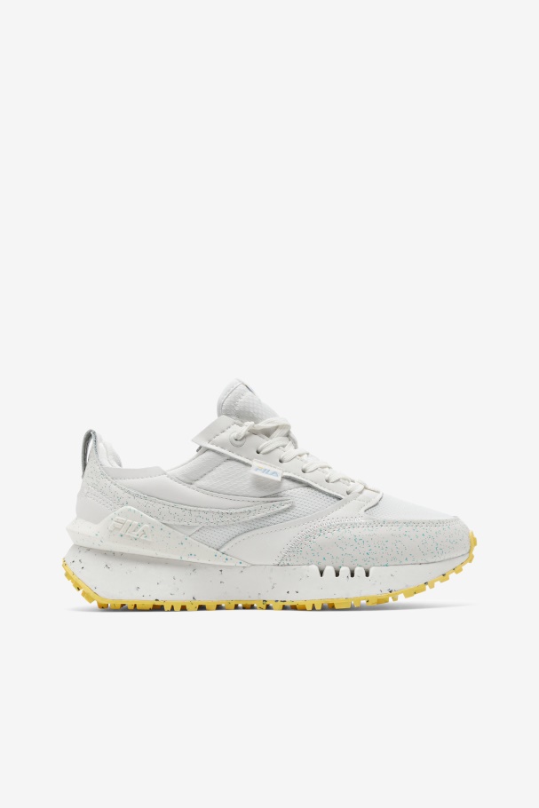 Women's Renno N-Generation Green Splatter White/White/Blue Fog Fila UK