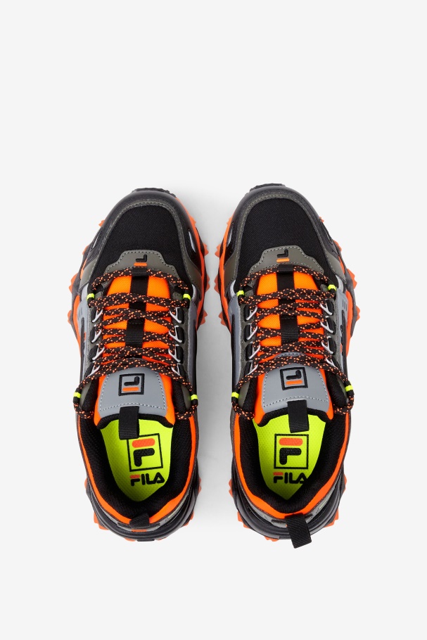 Orange/Tarmac/Black Little Kids\' Oaktmont TR Fila UK